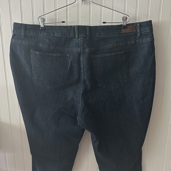 Liz Claiborne Woman Cropped Blue Jeans sz 24W - Picture 10 of 11
